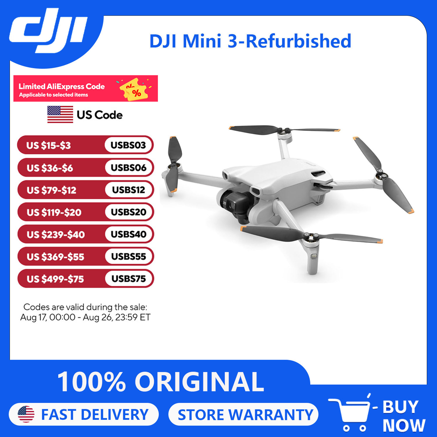 Refurbish DJI Mini 3 Drones wi - Drone Video Production ulasan dan harga