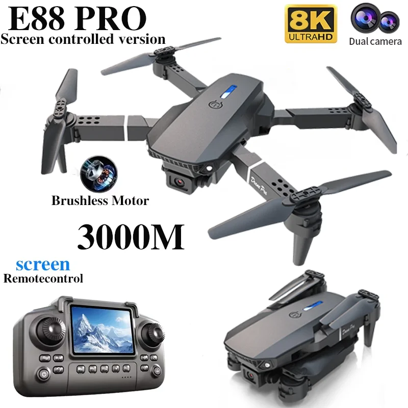 Professional E88 PRO Drone wit - Drone Cinematic ulasan dan harga