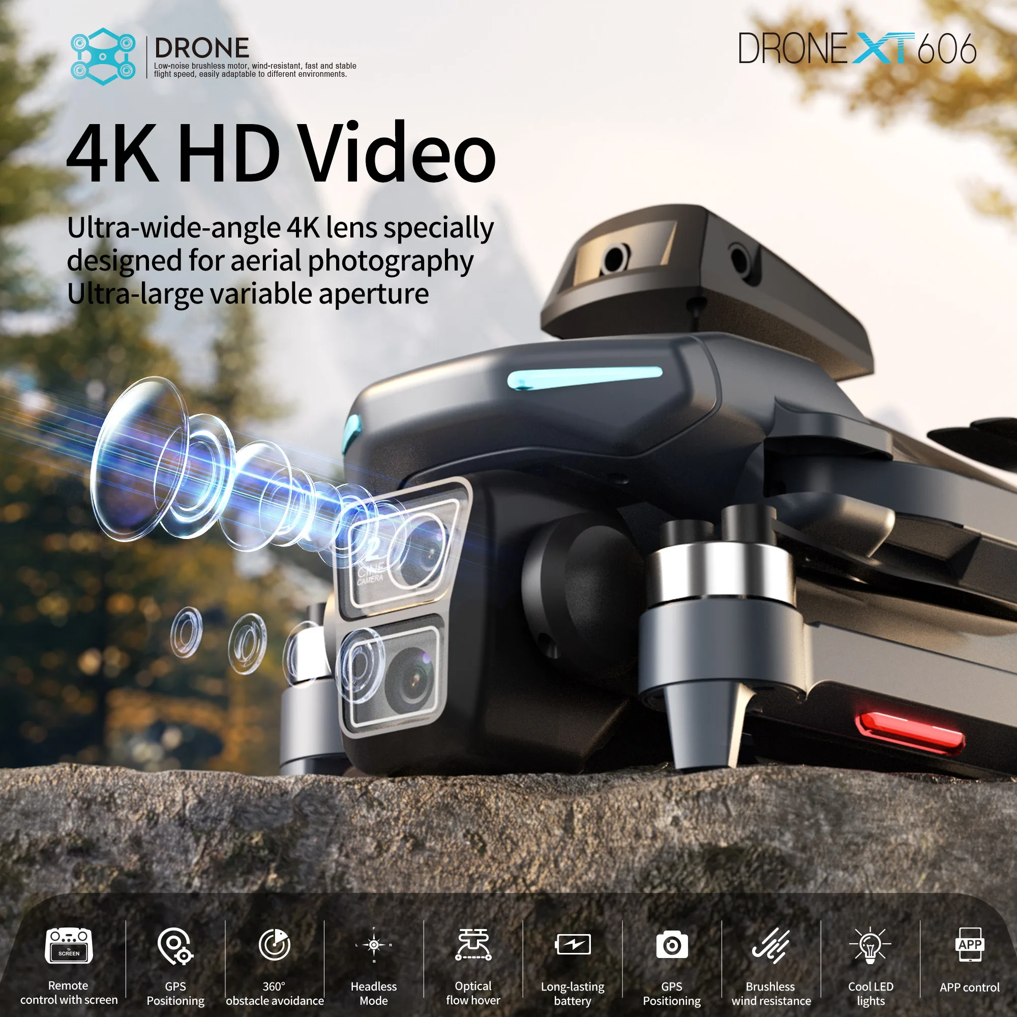 Original XT606 MAX GPS Drone 4 - Drone Surveying ulasan dan harga