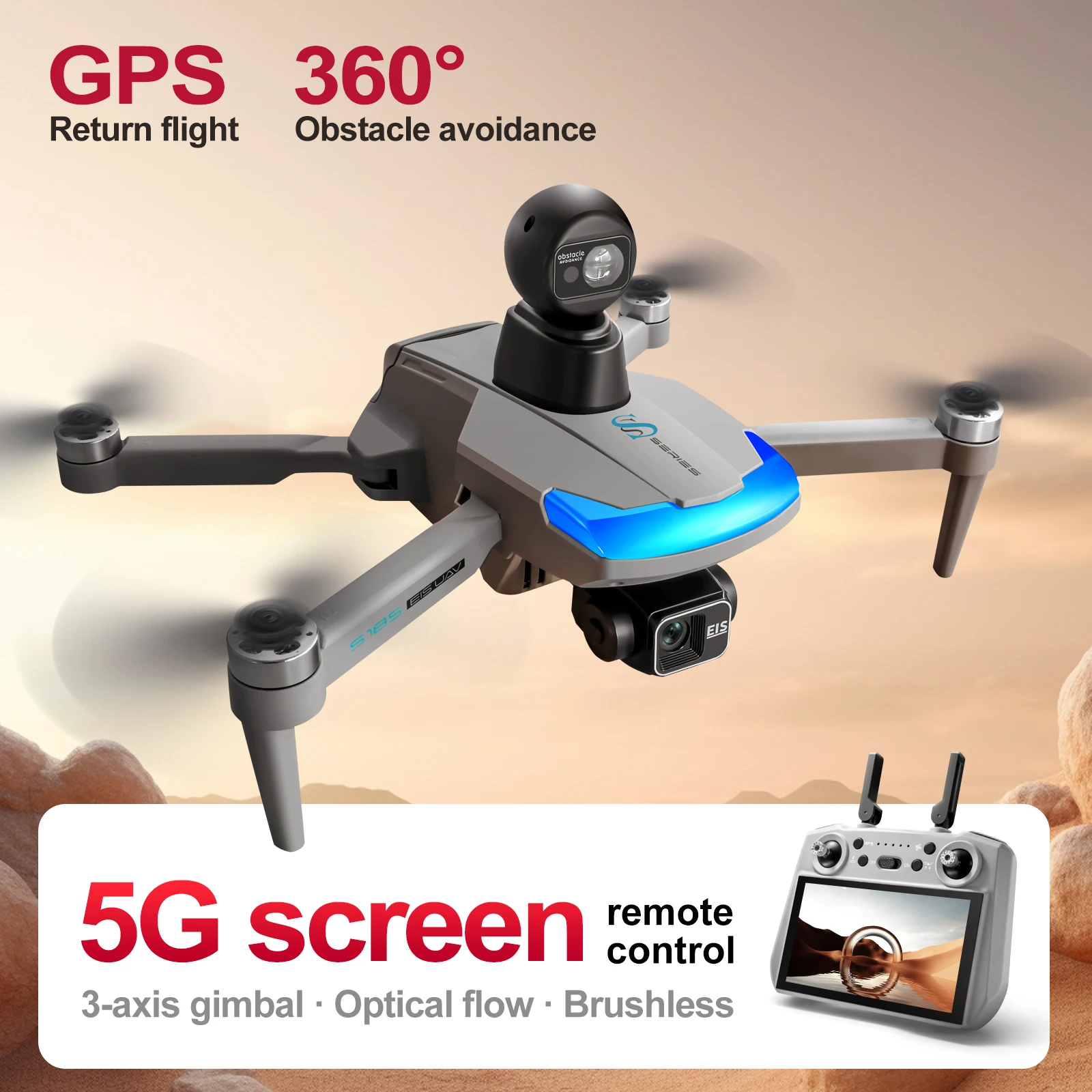 S185 Professional Drone 2.7K H - Drone Surveying ulasan dan harga