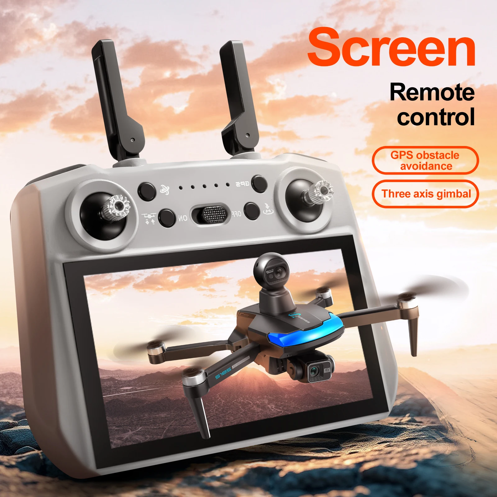 S185 Professional Drone 2.7K H - Drone Surveying ulasan dan harga