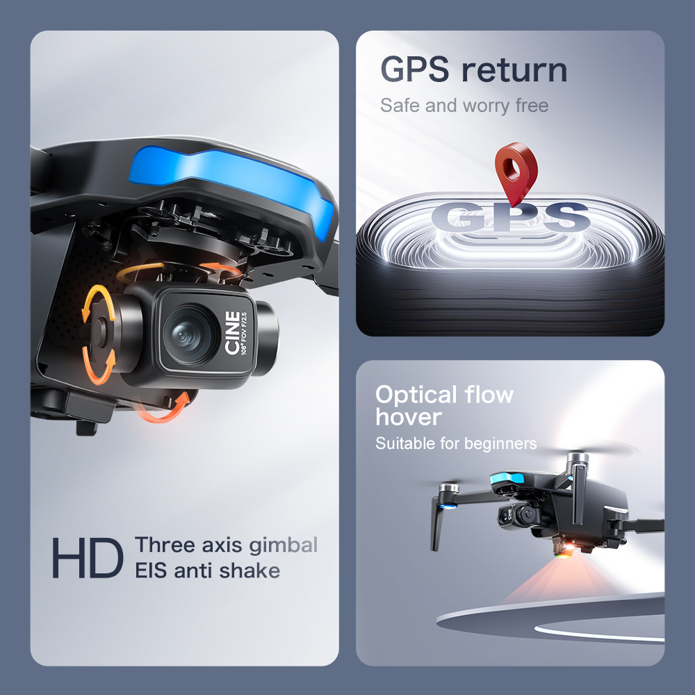 Original S-X1 GPS Drone 8KHD p - Drone Surveying ulasan dan harga