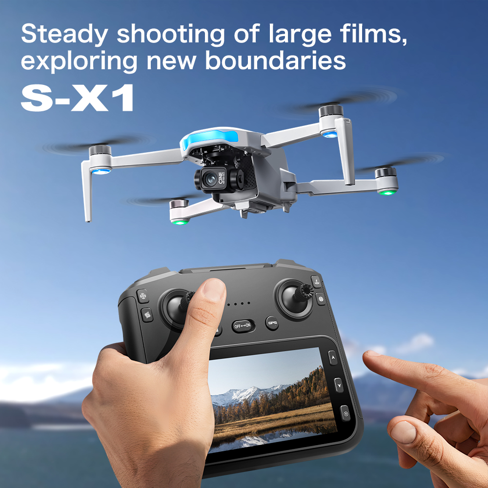 Original S-X1 GPS Drone 8KHD p - Drone Surveying ulasan dan harga