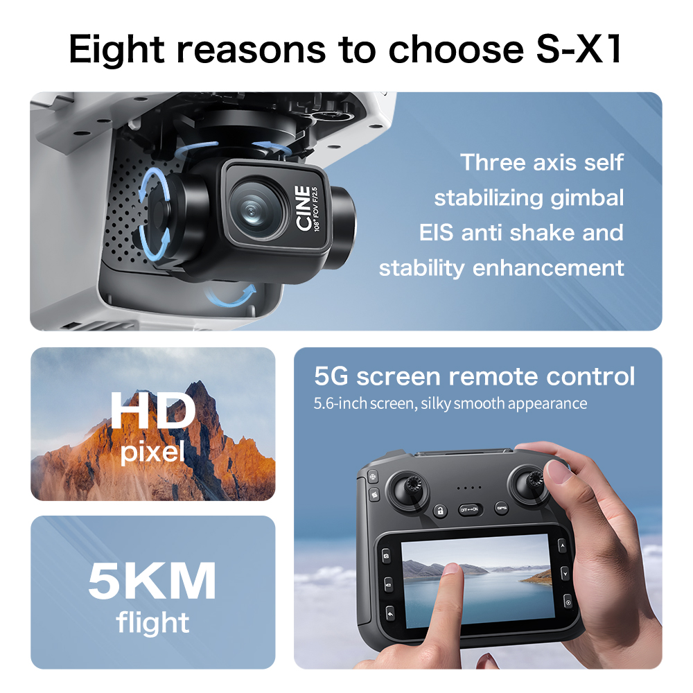 Top Deal S-X1 MAX GPS Drone 3  - Drone Surveying ulasan dan harga